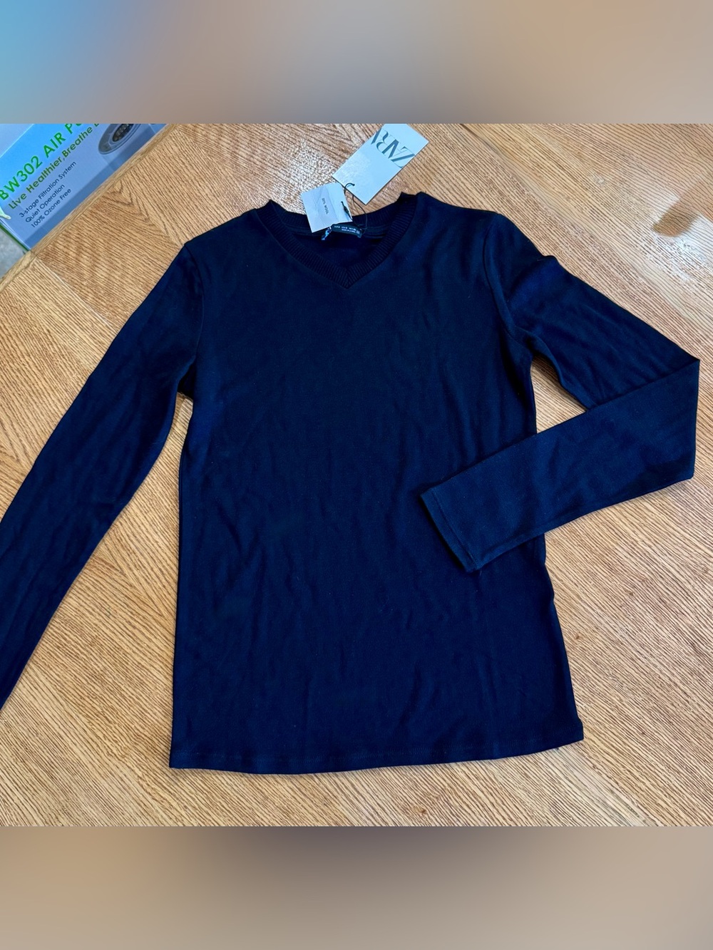 Zara Black light weight V-Neck Sweater
